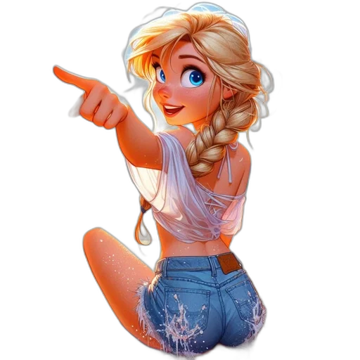 staff, dress, face, cartoon transparent PNG cut-out