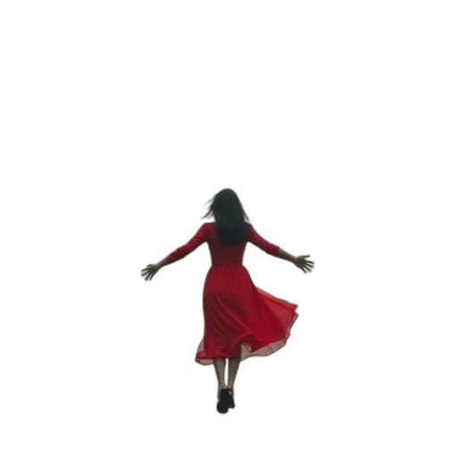 dress, umbrella, shoes, jacket transparent PNG cut-out