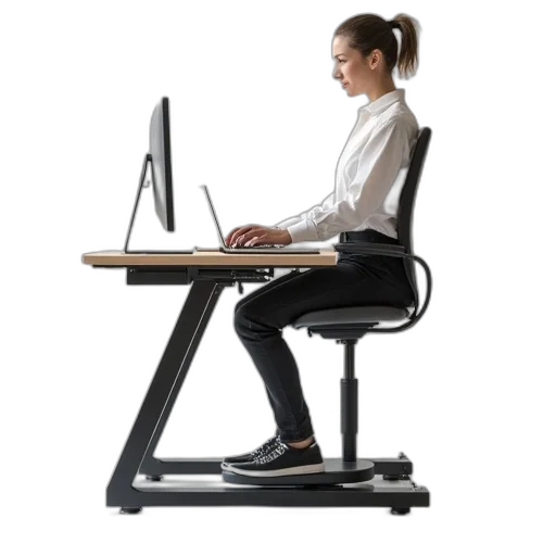 furniture, staff, 3d render, sit transparent PNG cut-out