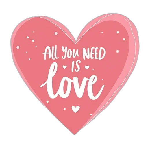 all, need, love, svg transparent PNG cut-out