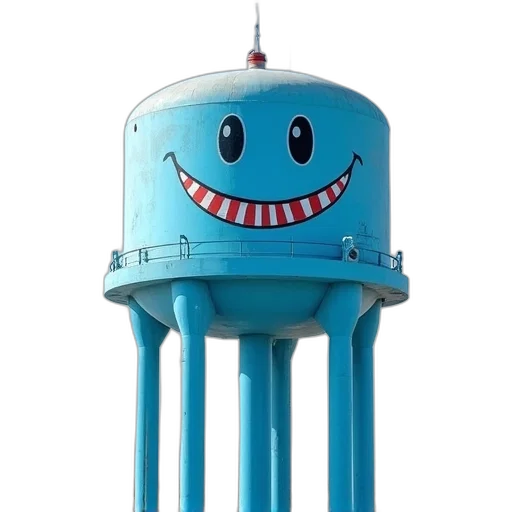 robot, staff, hat, umbrella transparent PNG cut-out