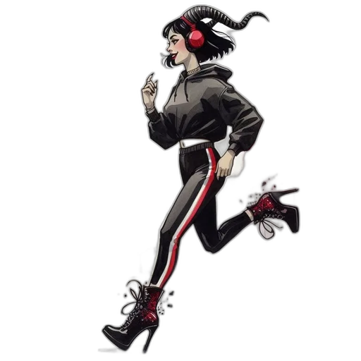 jacket, staff, weapon, creature transparent PNG cut-out