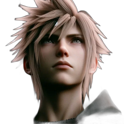 face, photorealistic, 3d render, concept art transparent PNG cut-out