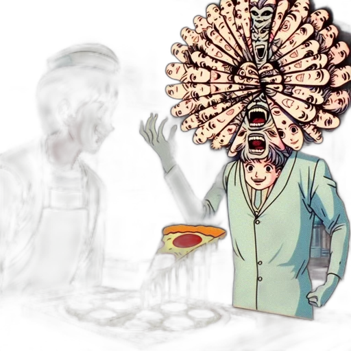 hat, food, mask, staff transparent PNG cut-out