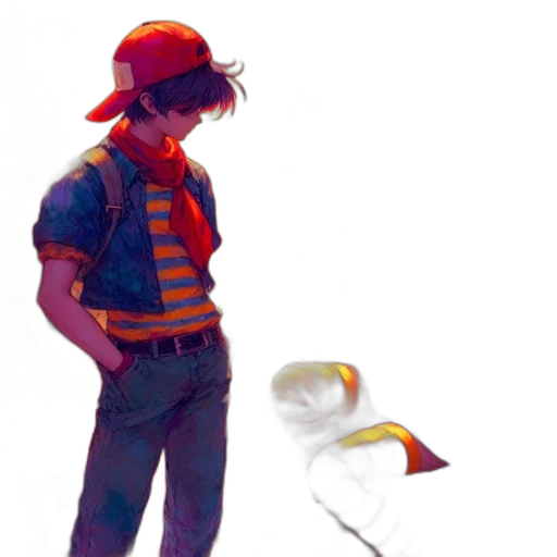 hat, weapon, staff, robot transparent PNG cut-out