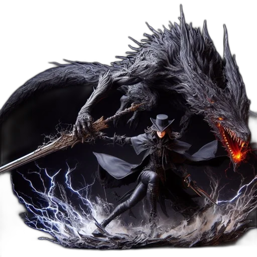 dragon, hat, mask, shoes transparent PNG cut-out