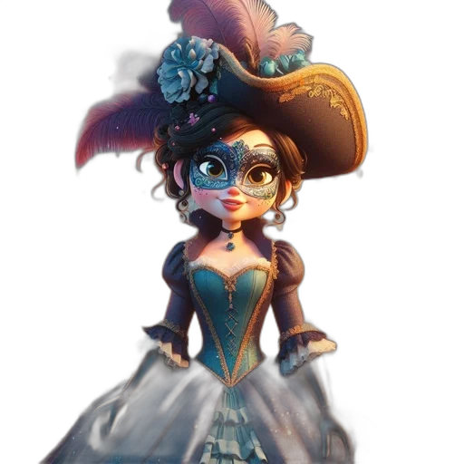dress, crown, staff, hat transparent PNG cut-out