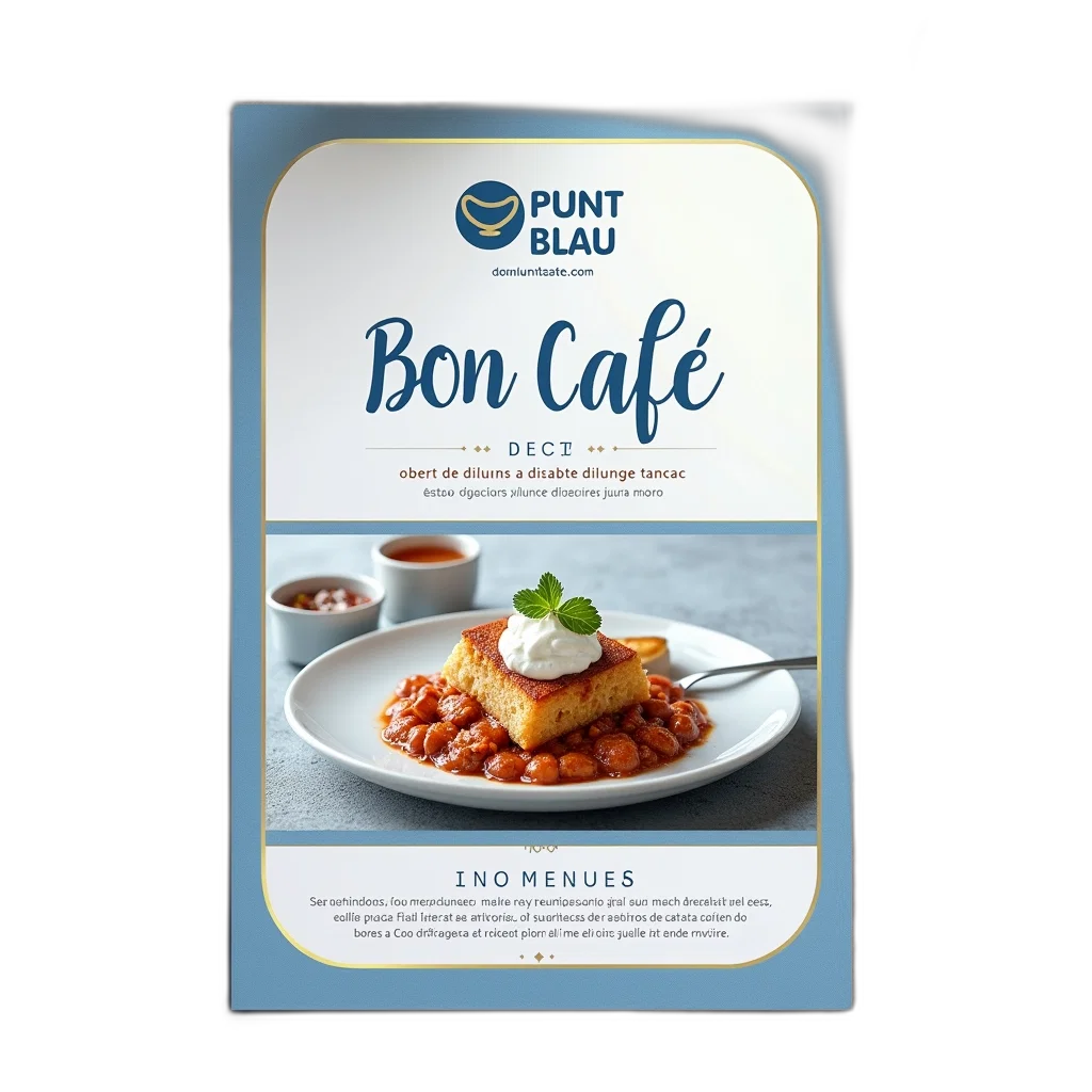 food, restaurant, menu, blue transparent PNG cut-out