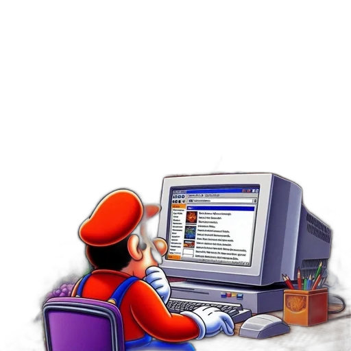 furniture, staff, robot, pixel art transparent PNG cut-out