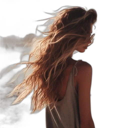 hair, dress, mask, face transparent PNG cut-out