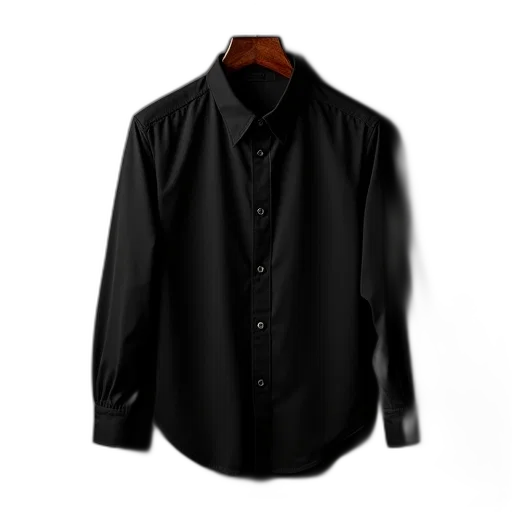 jacket, 3d render, dark, black transparent PNG cut-out