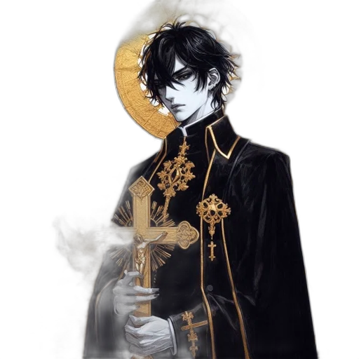 staff, crown, sword, fantasy art transparent PNG cut-out