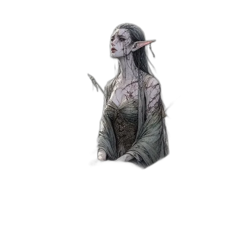 staff, creature, face, jewelry transparent PNG cut-out