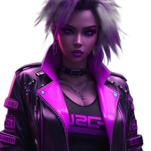 jacket, cyberpunk, concept art, photorealistic transparent PNG cut-out