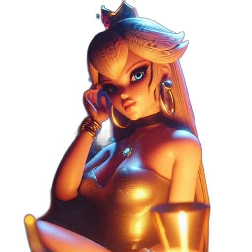 dress, crown, jewelry, robot transparent PNG cut-out