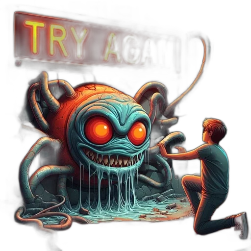 creature, robot, concept art, pixel art transparent PNG cut-out