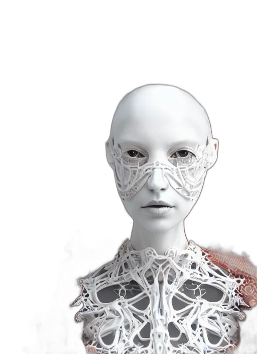 robot, mask, face, 3d render transparent PNG cut-out