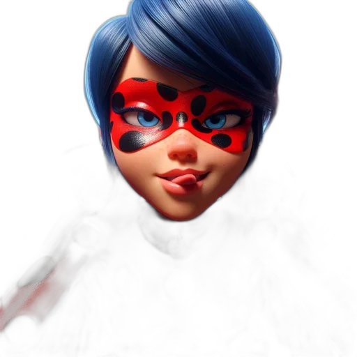 mask, face, 3d render, comic book art transparent PNG cut-out