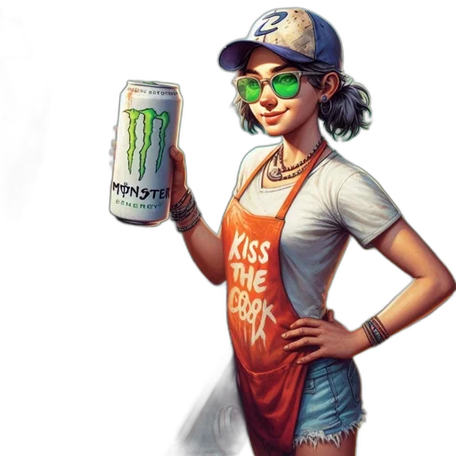 food, creature, bottle, staff transparent PNG cut-out