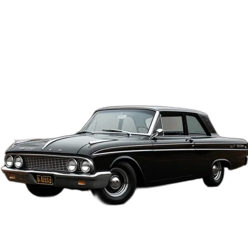 car, photorealistic, 3d render, black transparent PNG cut-out