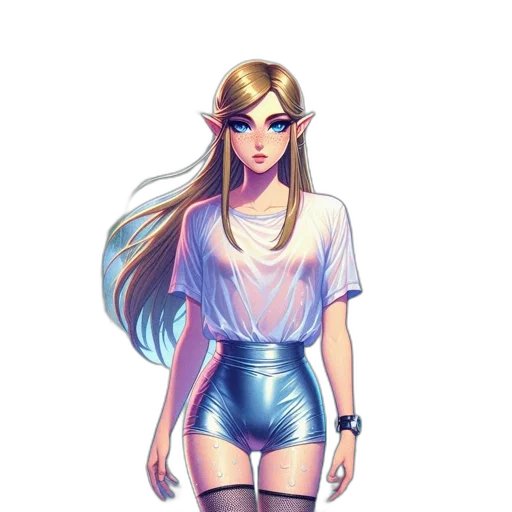 dress, staff, fantasy art, concept art transparent PNG cut-out