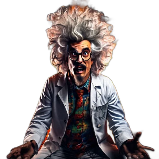 jacket, staff, hair, face transparent PNG cut-out