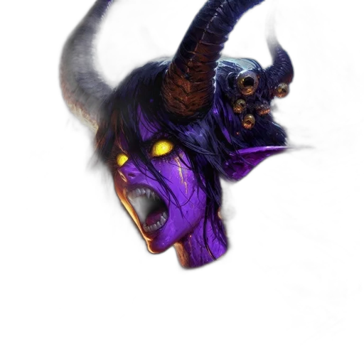 mask, dragon, creature, staff transparent PNG cut-out
