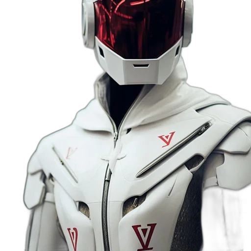 robot, jacket, mask, concept art transparent PNG cut-out