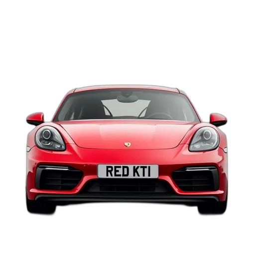 car, 3d render, photorealistic, red transparent PNG cut-out