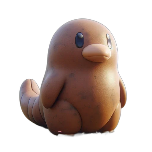 creature, animal, food, 3d render transparent PNG cut-out