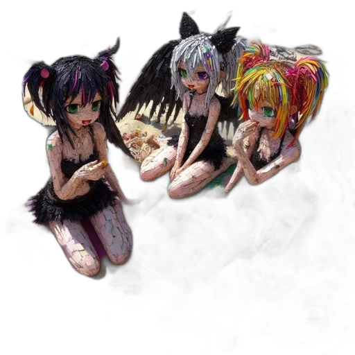creature, staff, concept art, 3d render transparent PNG cut-out