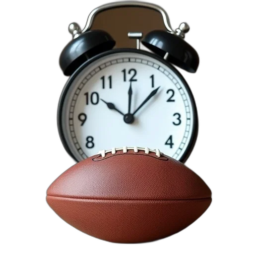 clock, auburn, football, front transparent PNG cut-out