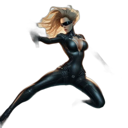 comic book art, concept art, cartoon, 3d render transparent PNG cut-out
