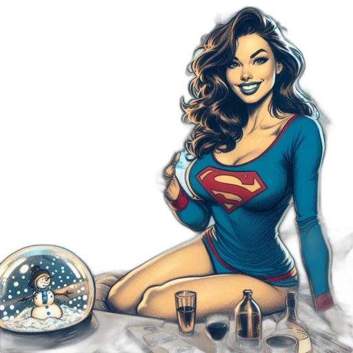 comic book art, concept art, cartoon, fantasy art transparent PNG cut-out
