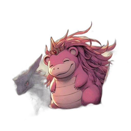 dragon, creature, animal, staff transparent PNG cut-out