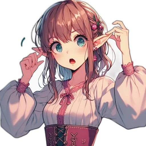 dress, staff, crown, face transparent PNG cut-out