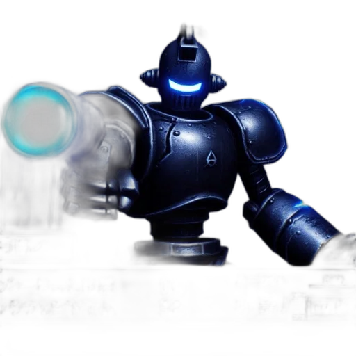 robot, weapon, staff, concept art transparent PNG cut-out