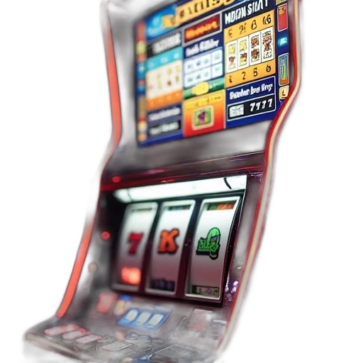 robot, 3d render, slot, machine transparent PNG cut-out
