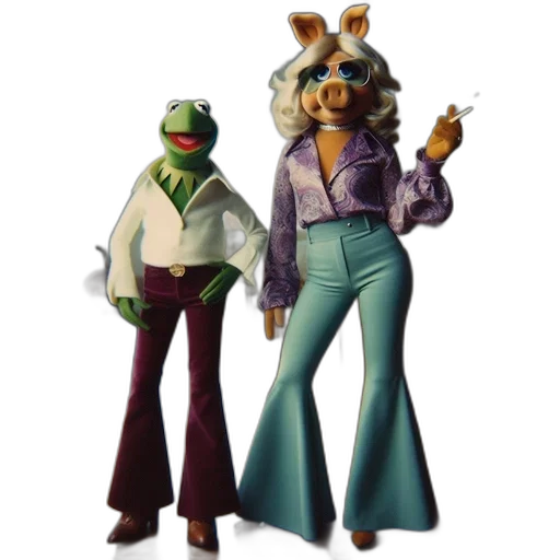 jacket, concept art, 3d render, kermit transparent PNG cut-out