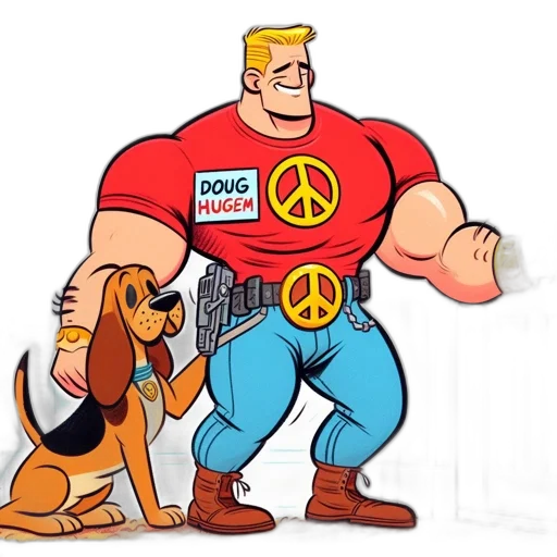 animal, weapon, cartoon, comic book art transparent PNG cut-out