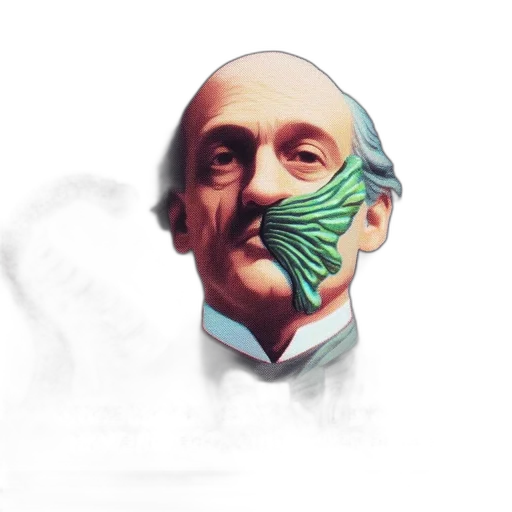 mask, face, concept art, vaporwave transparent PNG cut-out