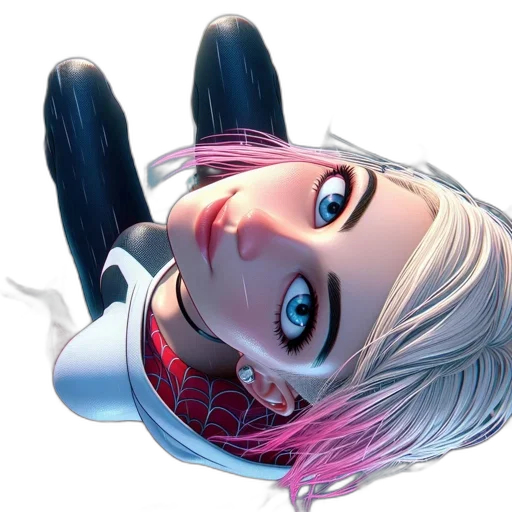 face, robot, creature, hair transparent PNG cut-out
