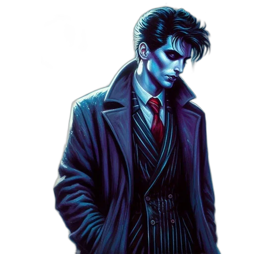 jacket, comic book art, concept art, pixel art transparent PNG cut-out