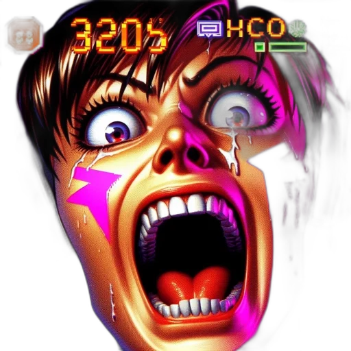 face, mask, vaporwave, cyberpunk transparent PNG cut-out