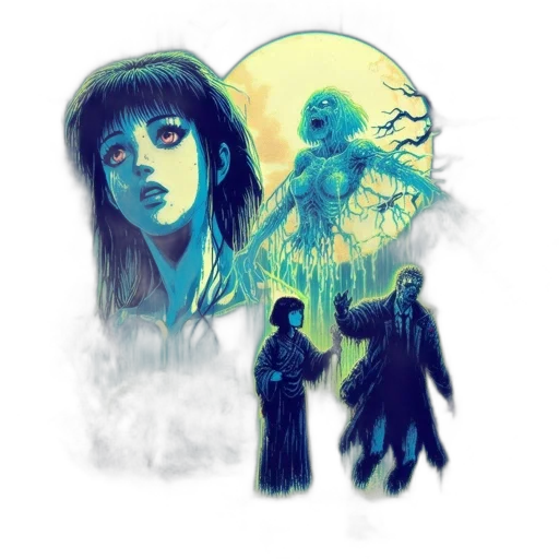 concept art, fantasy art, comic book art, watercolor transparent PNG cut-out