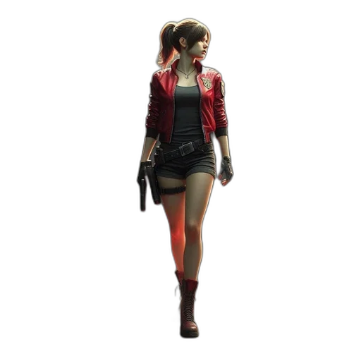 jacket, concept art, 3d render, pixel art transparent PNG cut-out