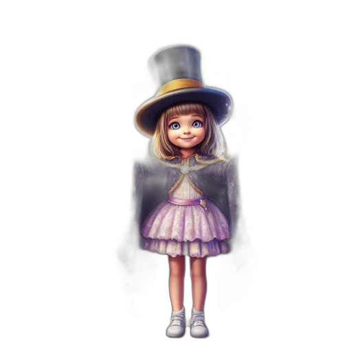 hat, dress, staff, face transparent PNG cut-out