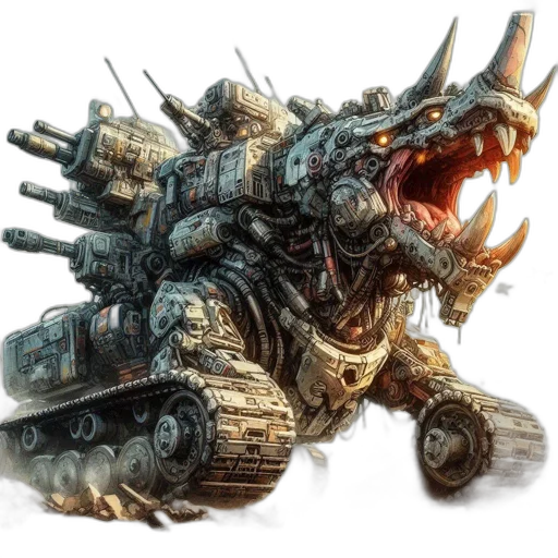 dragon, weapon, creature, robot transparent PNG cut-out