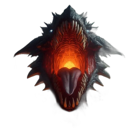 dragon, mask, creature, animal transparent PNG cut-out