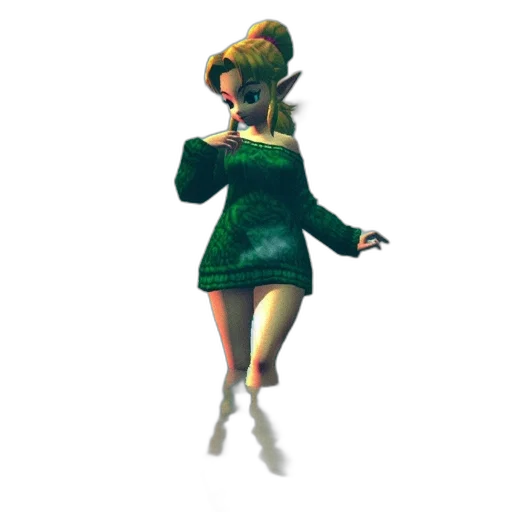 dress, staff, jacket, hat transparent PNG cut-out